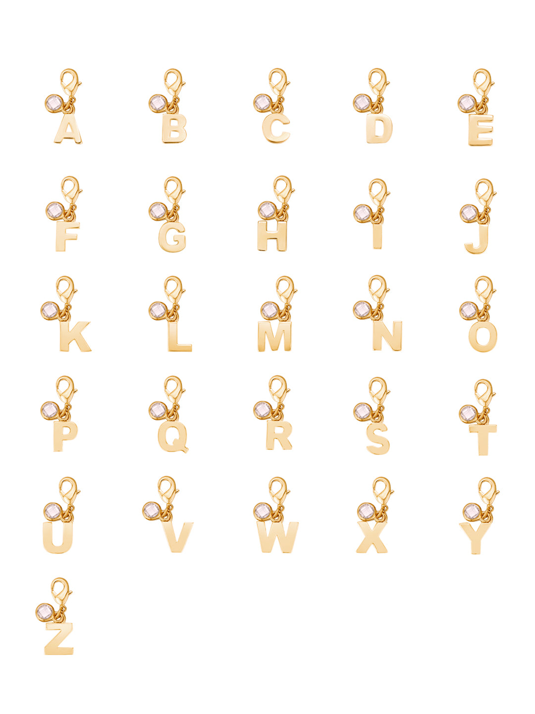 Pententif PO Lettre Alphabet oxydes blancs