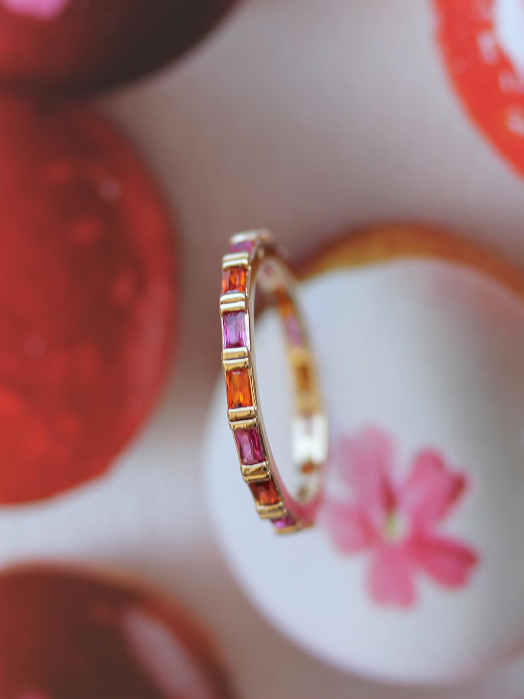 Bague PAVE BI-COLOR PL-OR 750 3MIC
