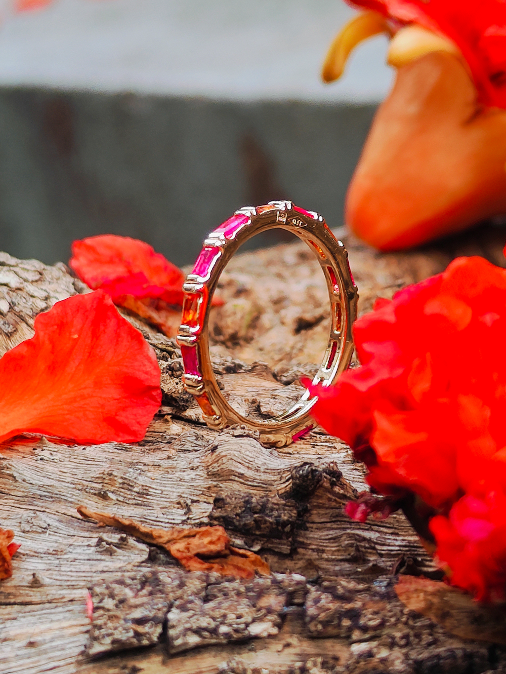Bague PAVE BI-COLOR PL-OR 750 3MIC