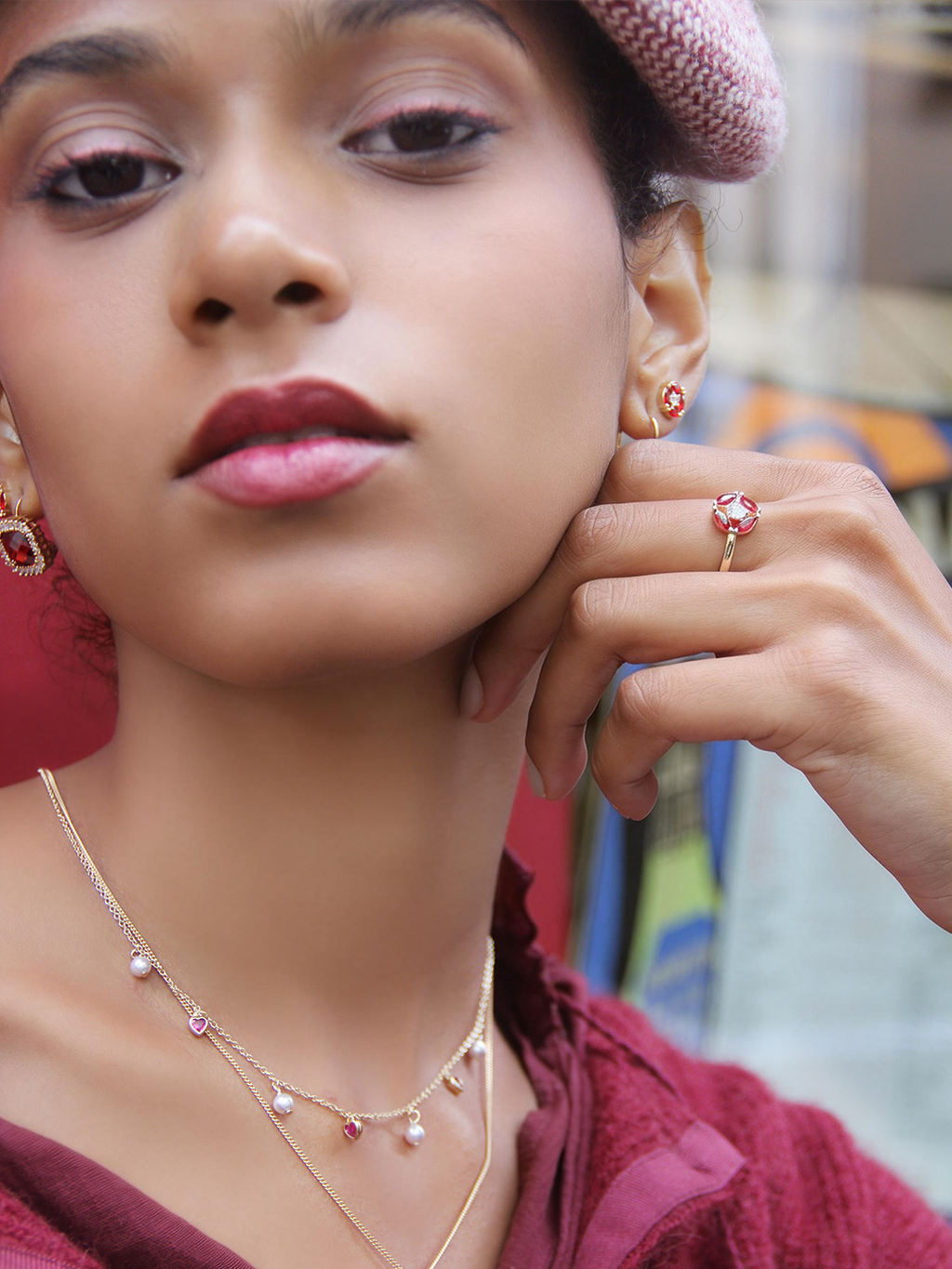 Bague RUBY COIN PL-OR 750 3MIC