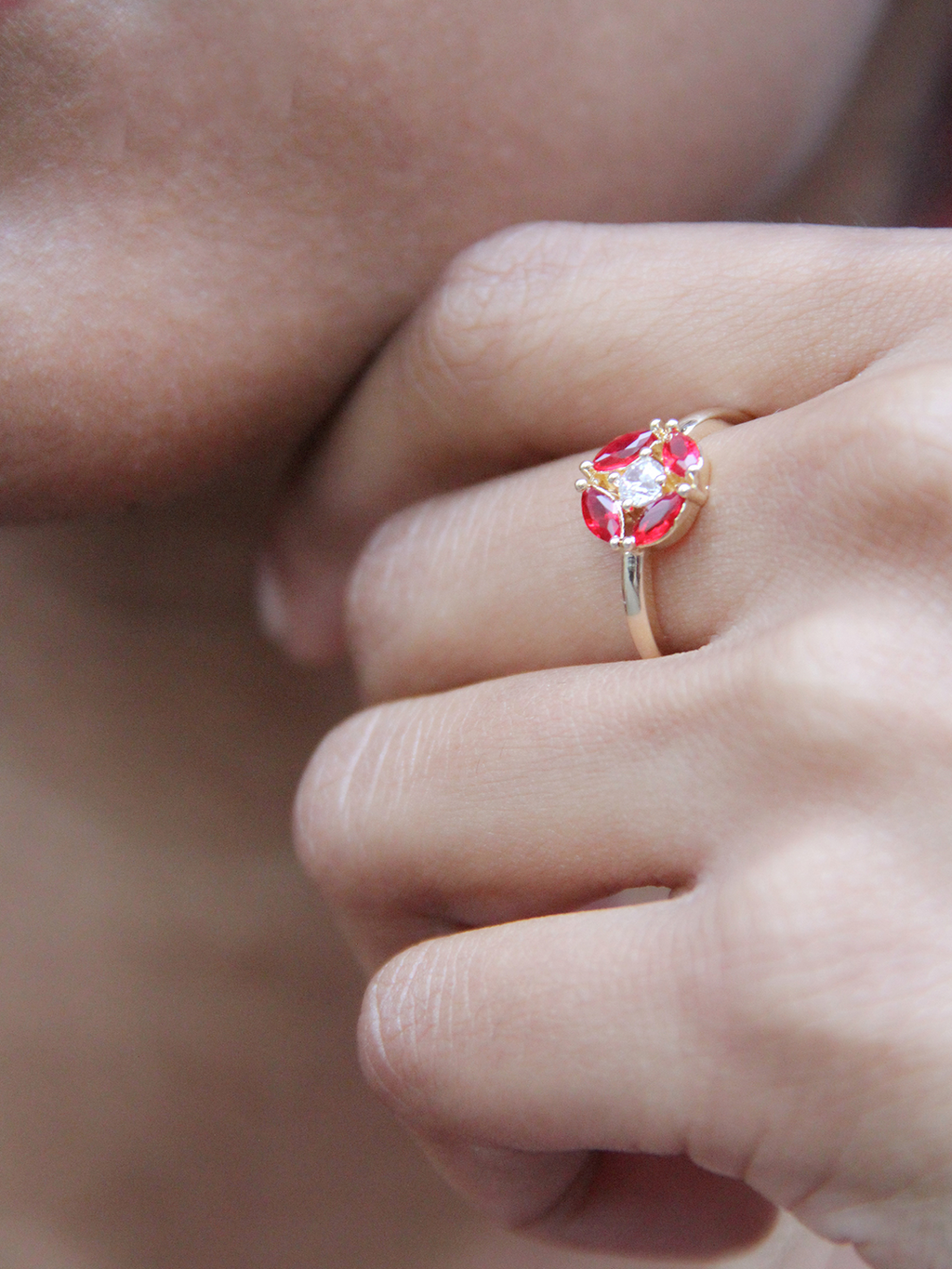Bague RUBY COIN PL-OR 750 3MIC