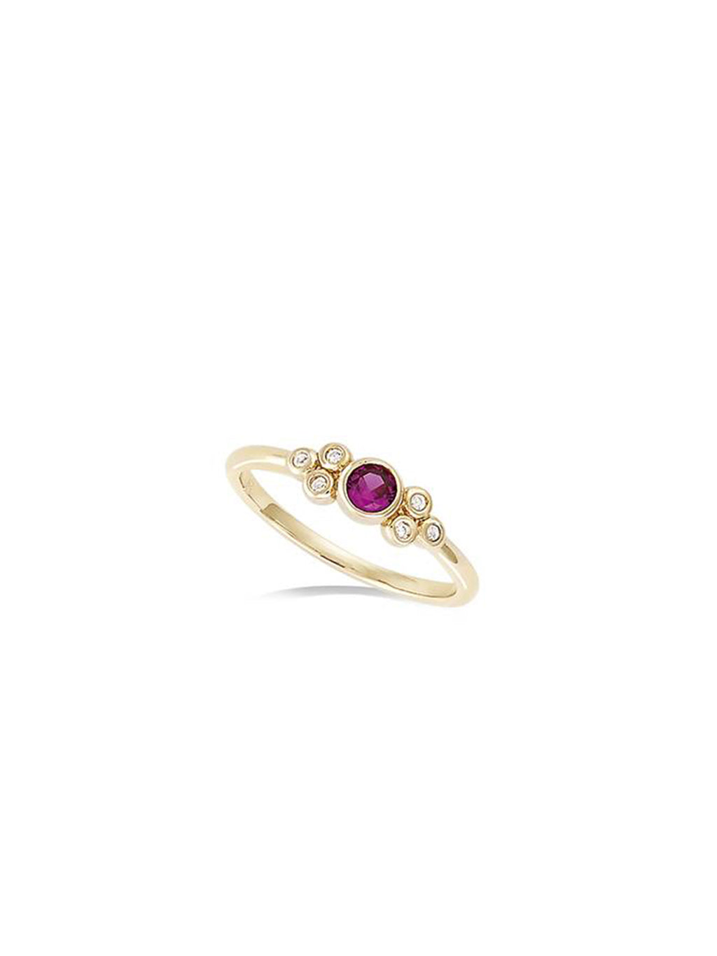 Bague Rouge Petit Pois PL-OR 750 3MIC