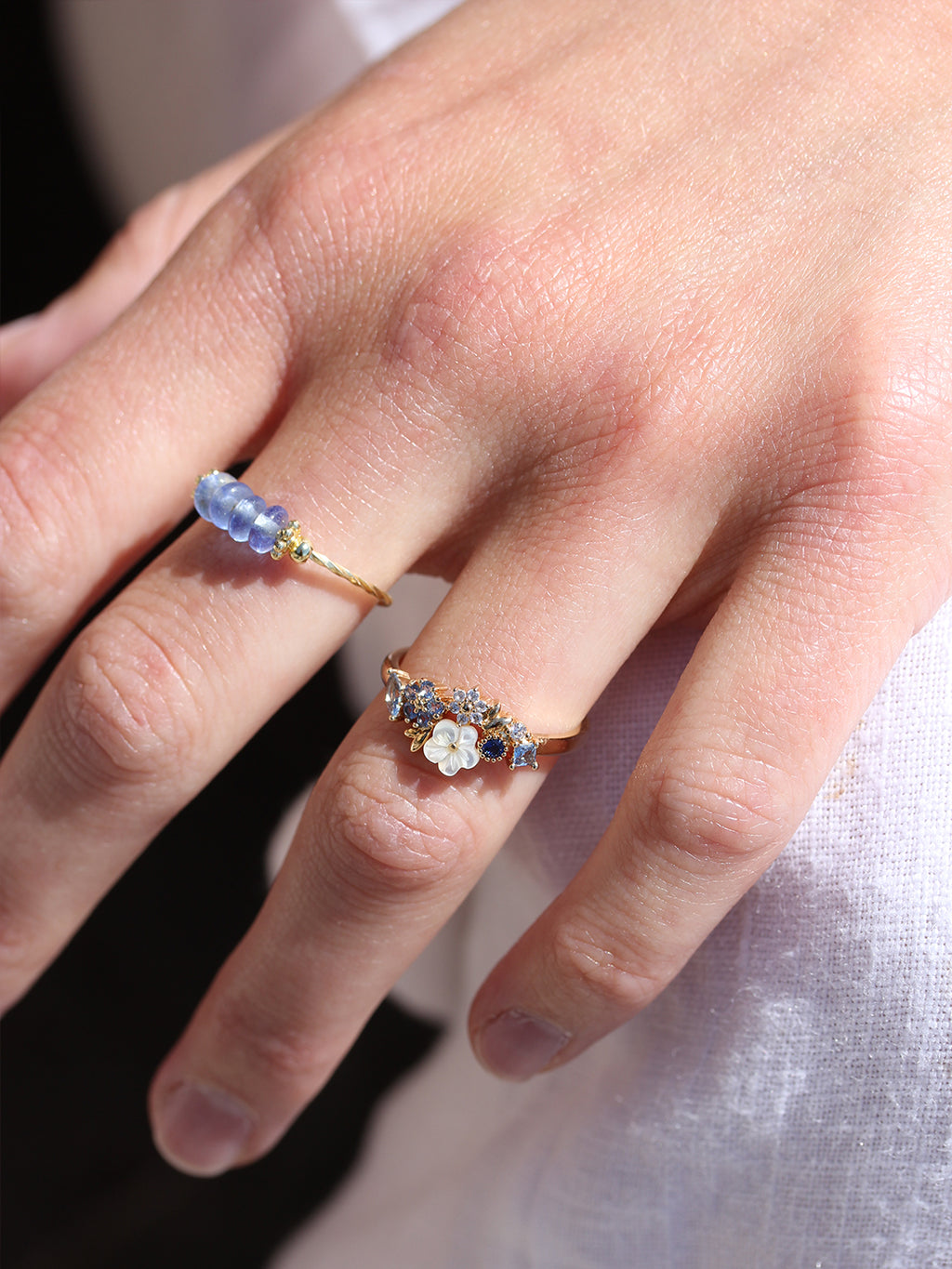 Bague JARDIN D'OCEAN PL-OR 750 3MIC
