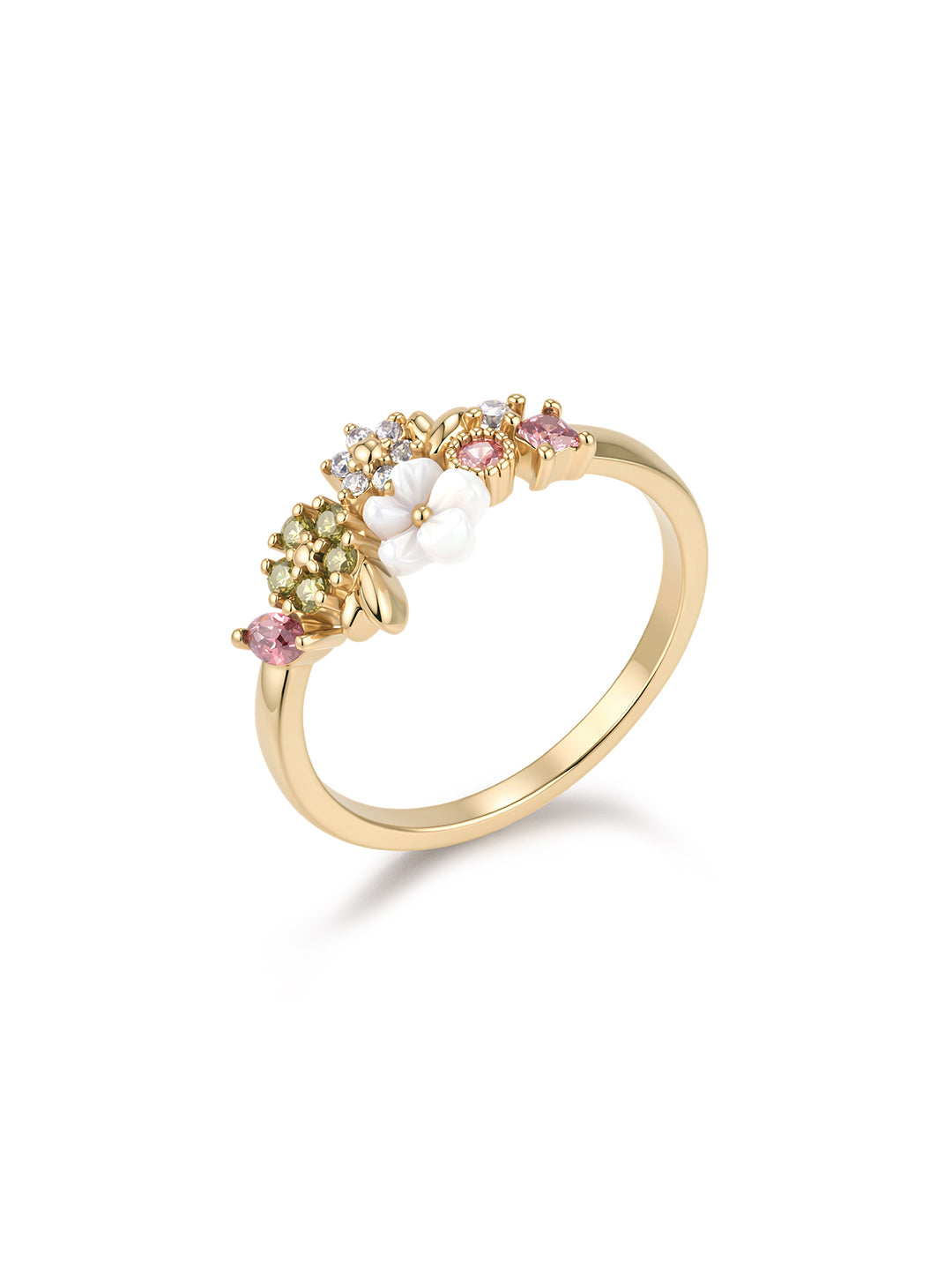 Bague Jardin Fleuri PL-OR 750 3MIC