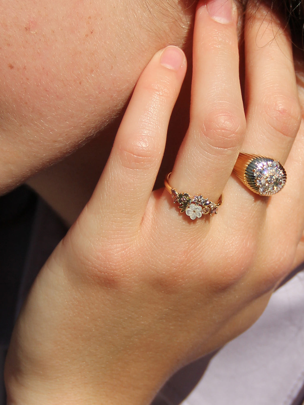 Bague Jardin Fleuri PL-OR 750 3MIC