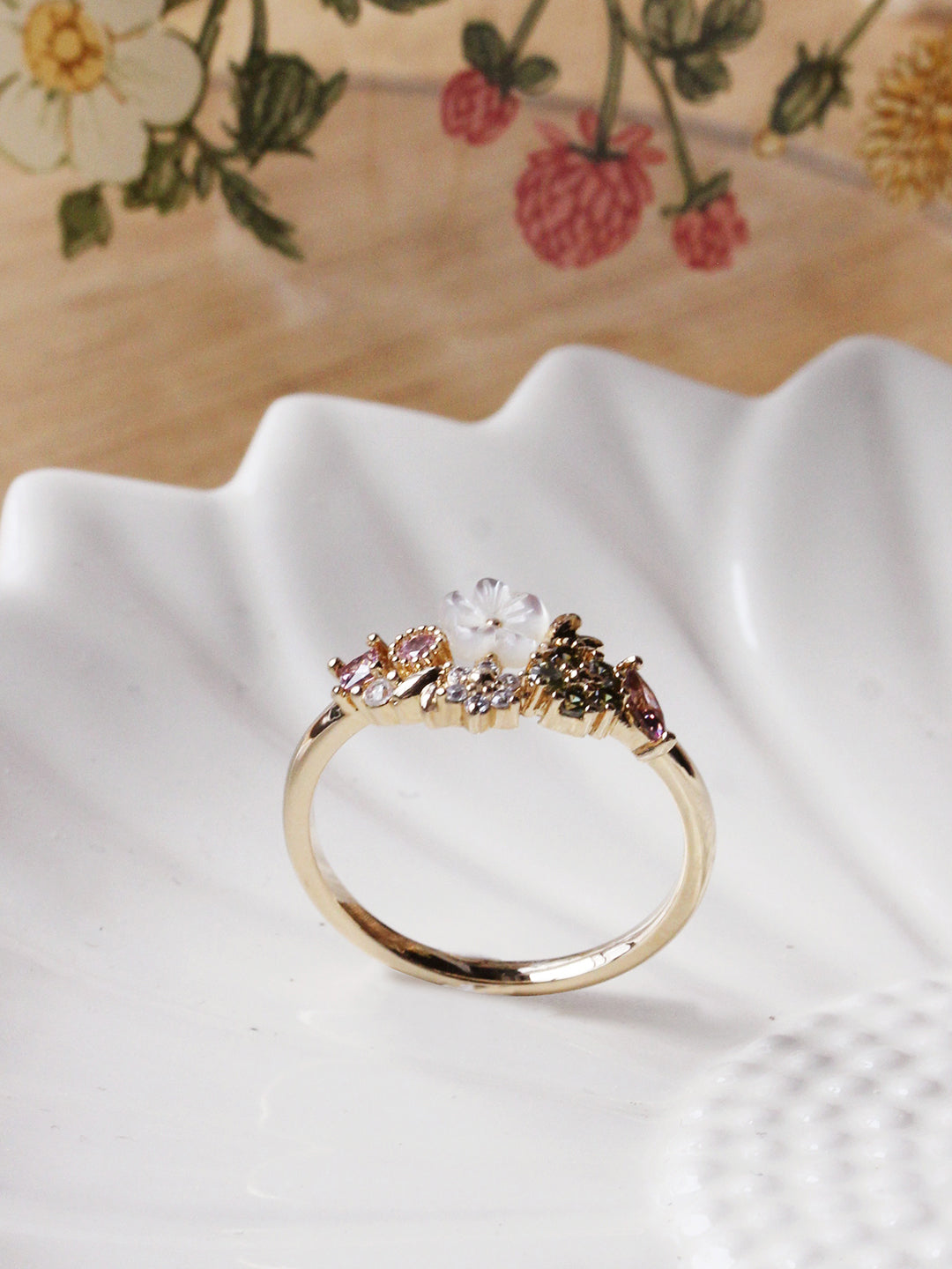 Bague Jardin Fleuri PL-OR 750 3MIC