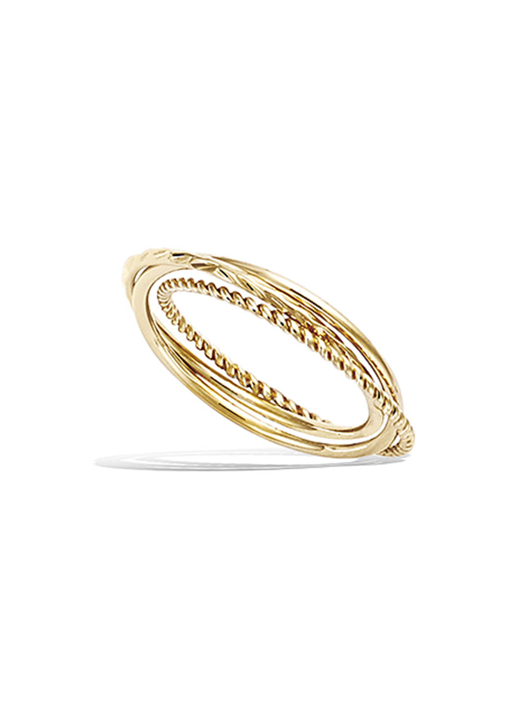 Bague Cercle Set PL-OR 750 3MIC