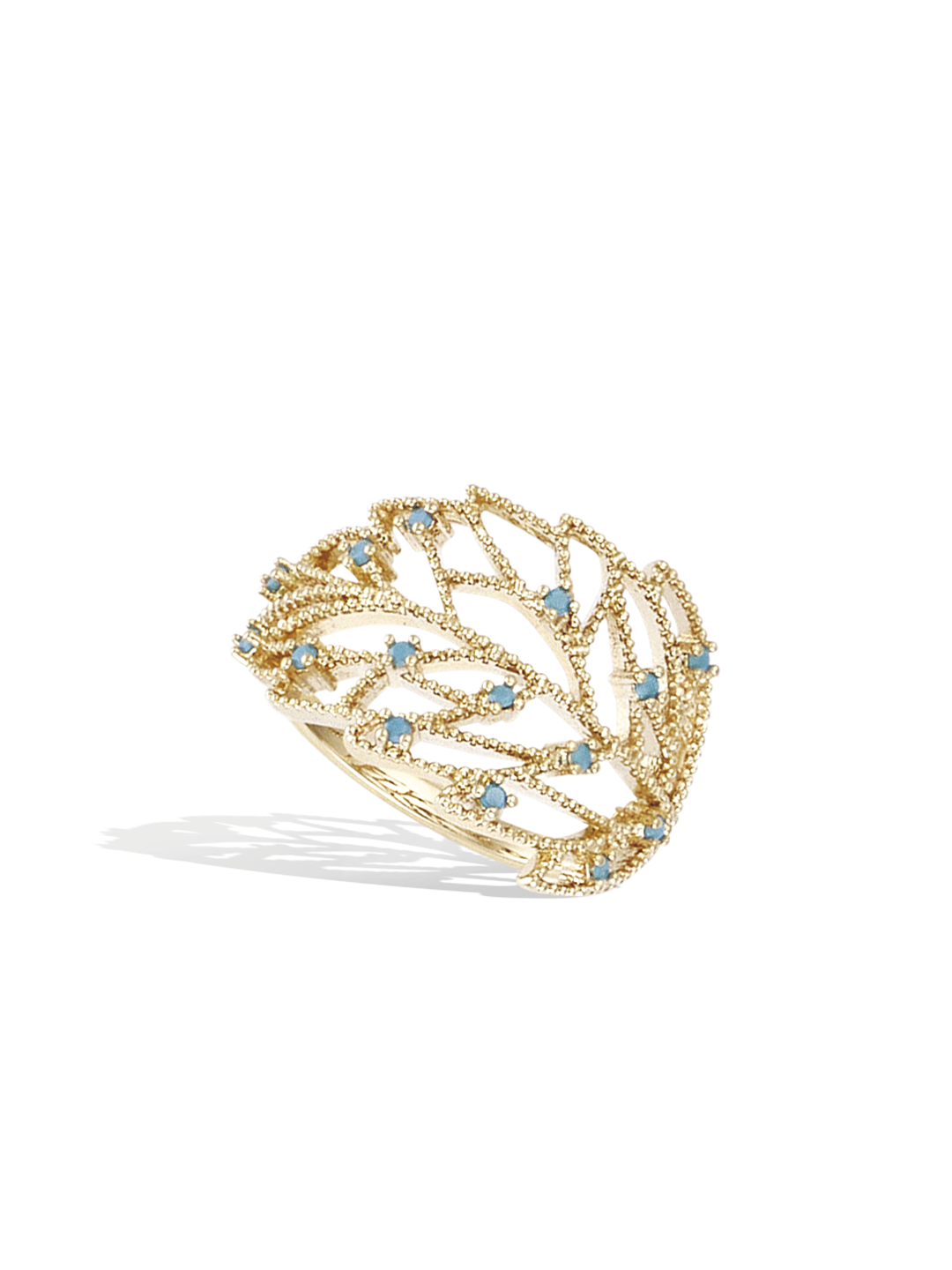 Bague Feuilles d'Orchides PL-OR 750 3MIC