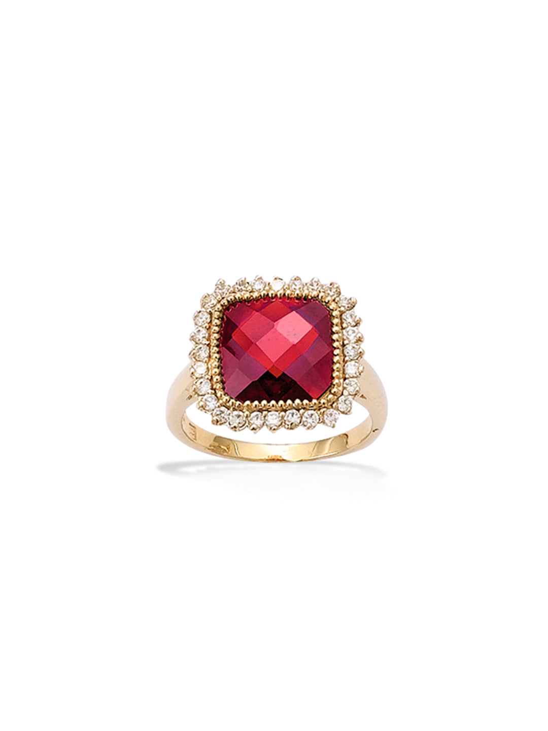 Bague Royale Rouge PL-OR 750 3MIC