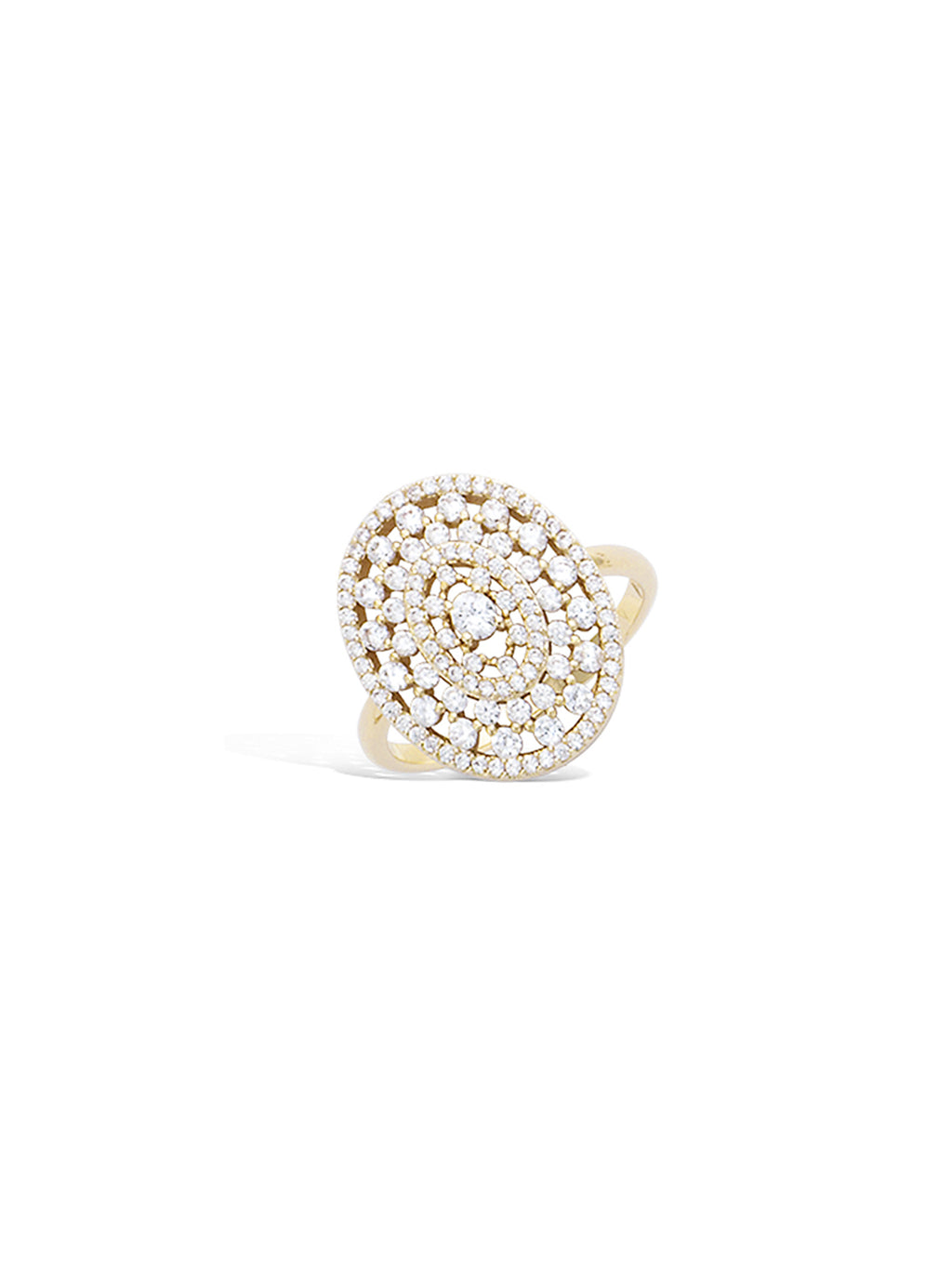 Bague Pavé PL-OR 750 3MIC