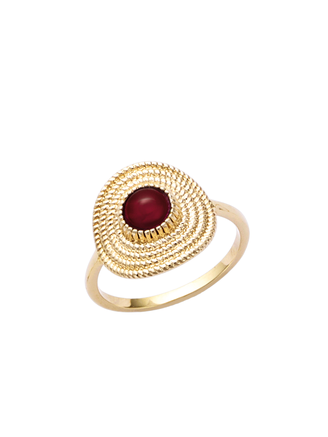 Bague Boussole Rouge PL-OR 750 3MIC
