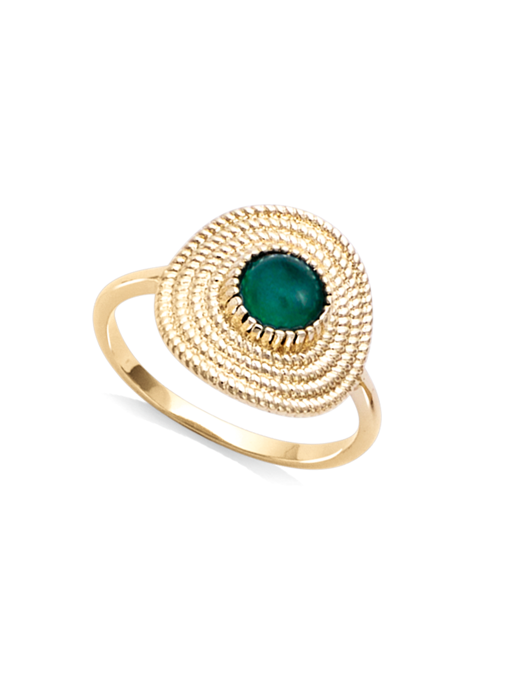 Bague Boussole Vert PL-OR 750 3MIC