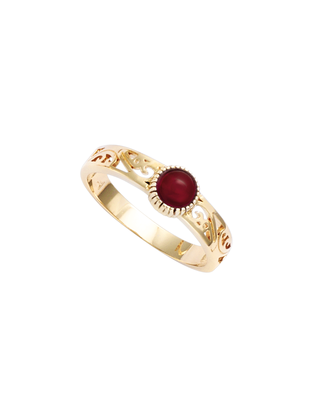 Bague ROUGE ROMAN Étroit PL-OR 750 3MIC