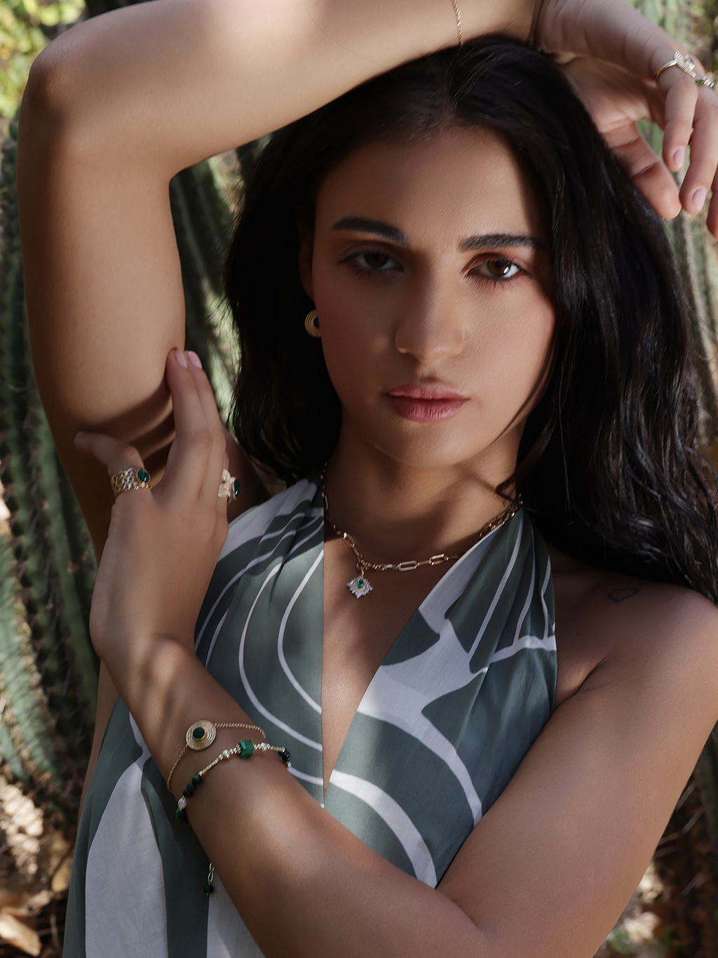 Bague JADE VERT Ciselé PL-OR 750 3MIC
