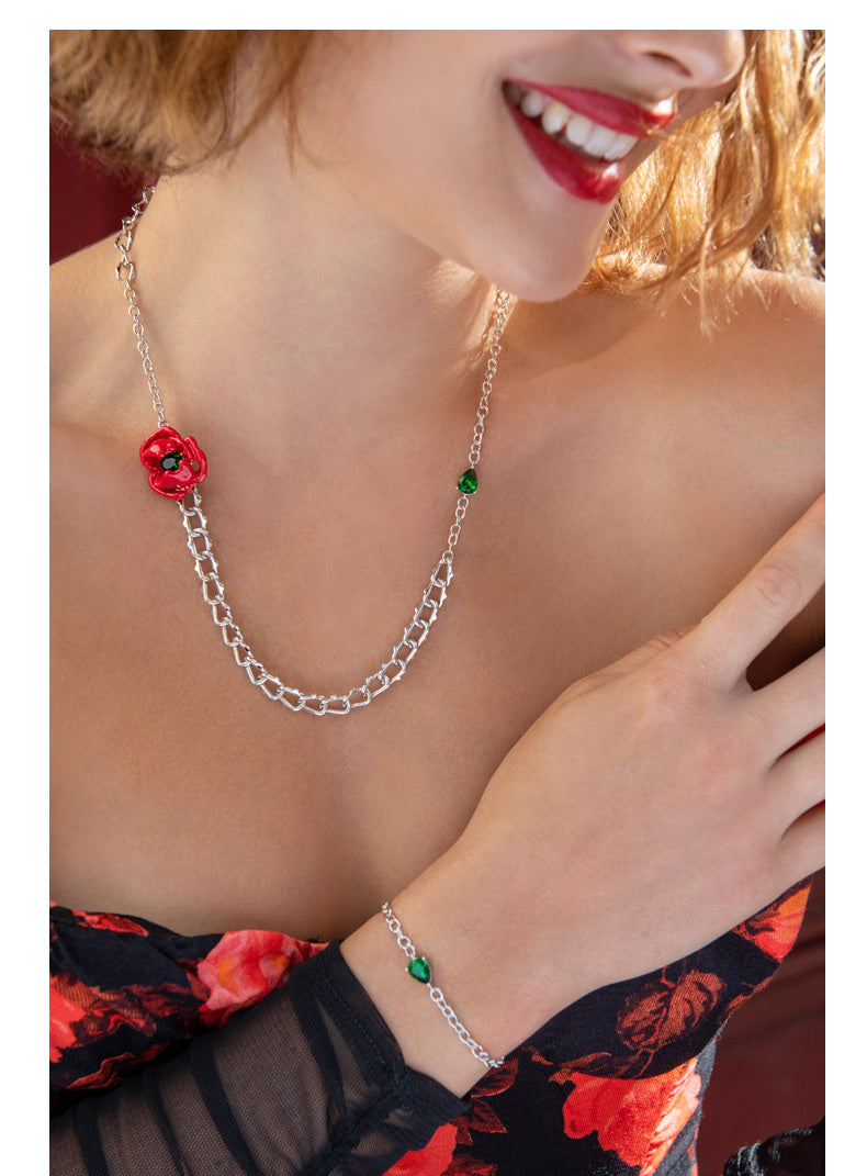 Collier Femme fantaisie qualité Atelier JFB Roses Epineuses