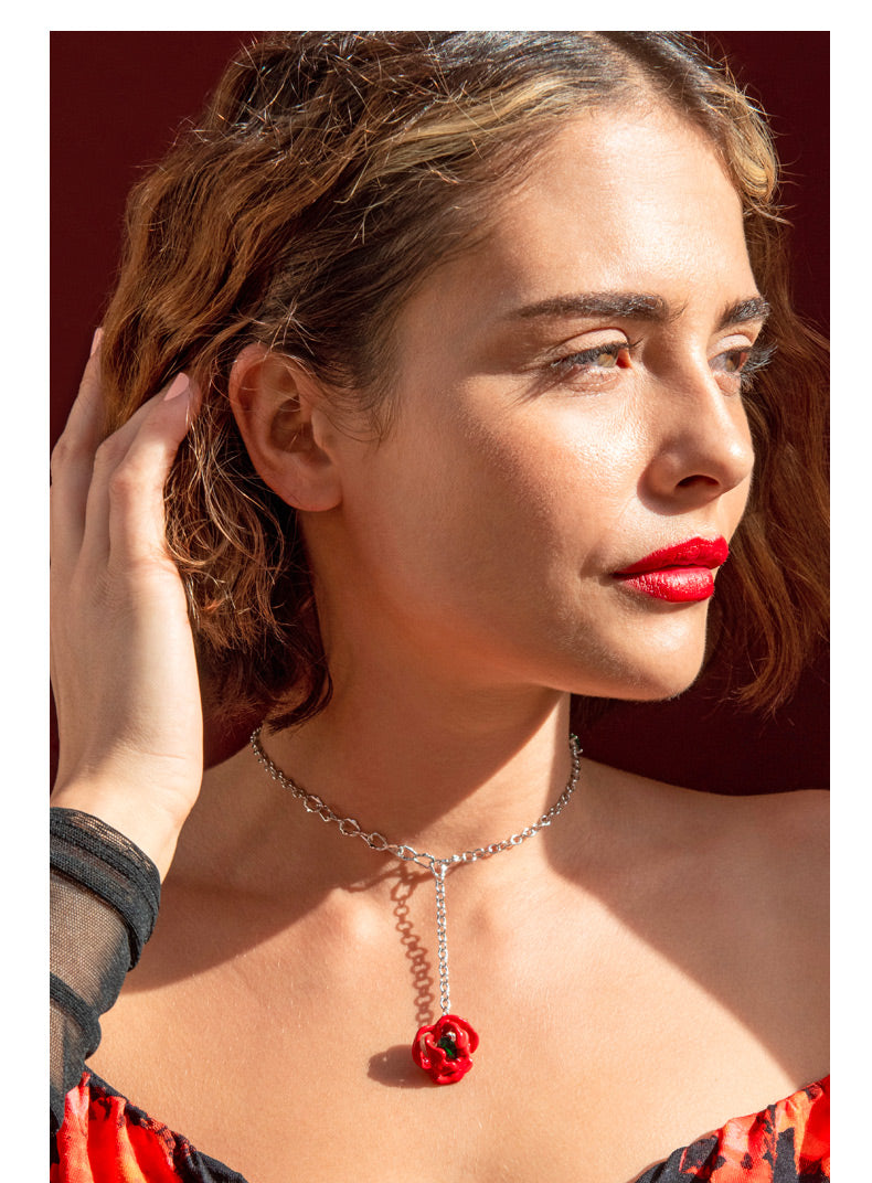 Collier Femme fantaisie qualité Atelier JFB Roses Epineuses