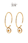 Boucles d'oreilles Femme fantaisie qualité Atelier JFB Rose en émail