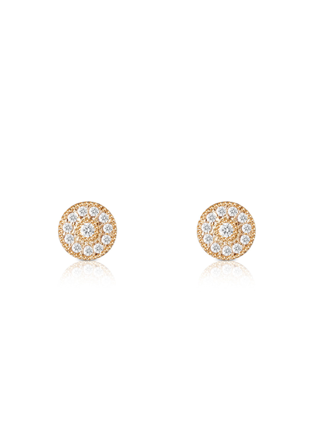 Boucles PO Pavé oxydes blancs
