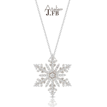 Collier Femme fantaisie qualité Atelier JFB X-Neige Snowflake