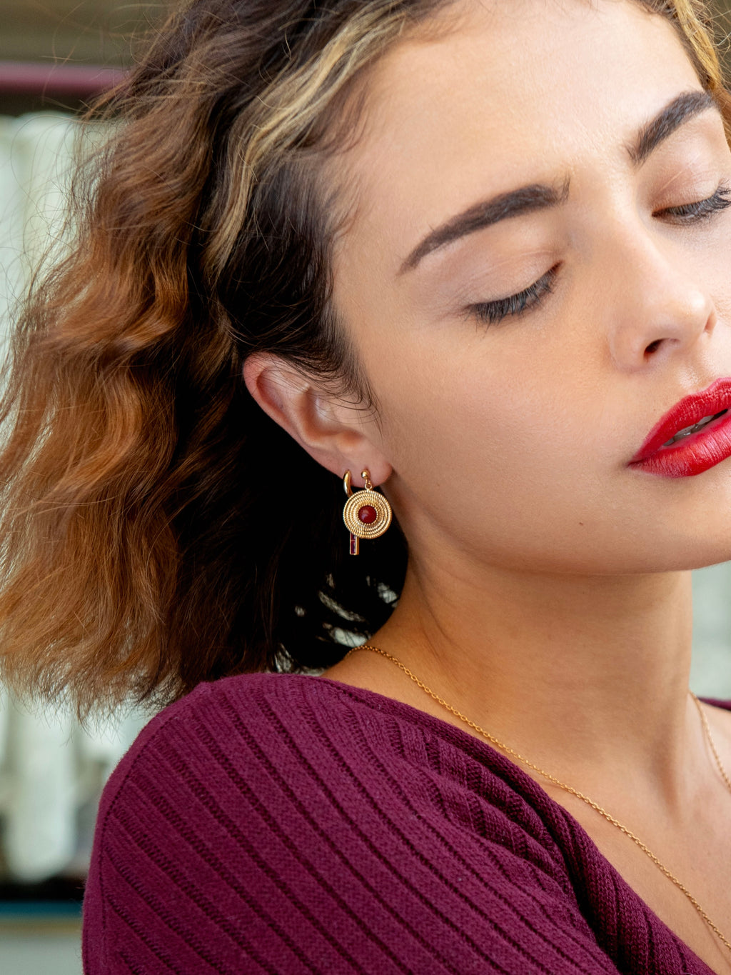 Boucles Boussole Rouge PL-OR 750 3MIC