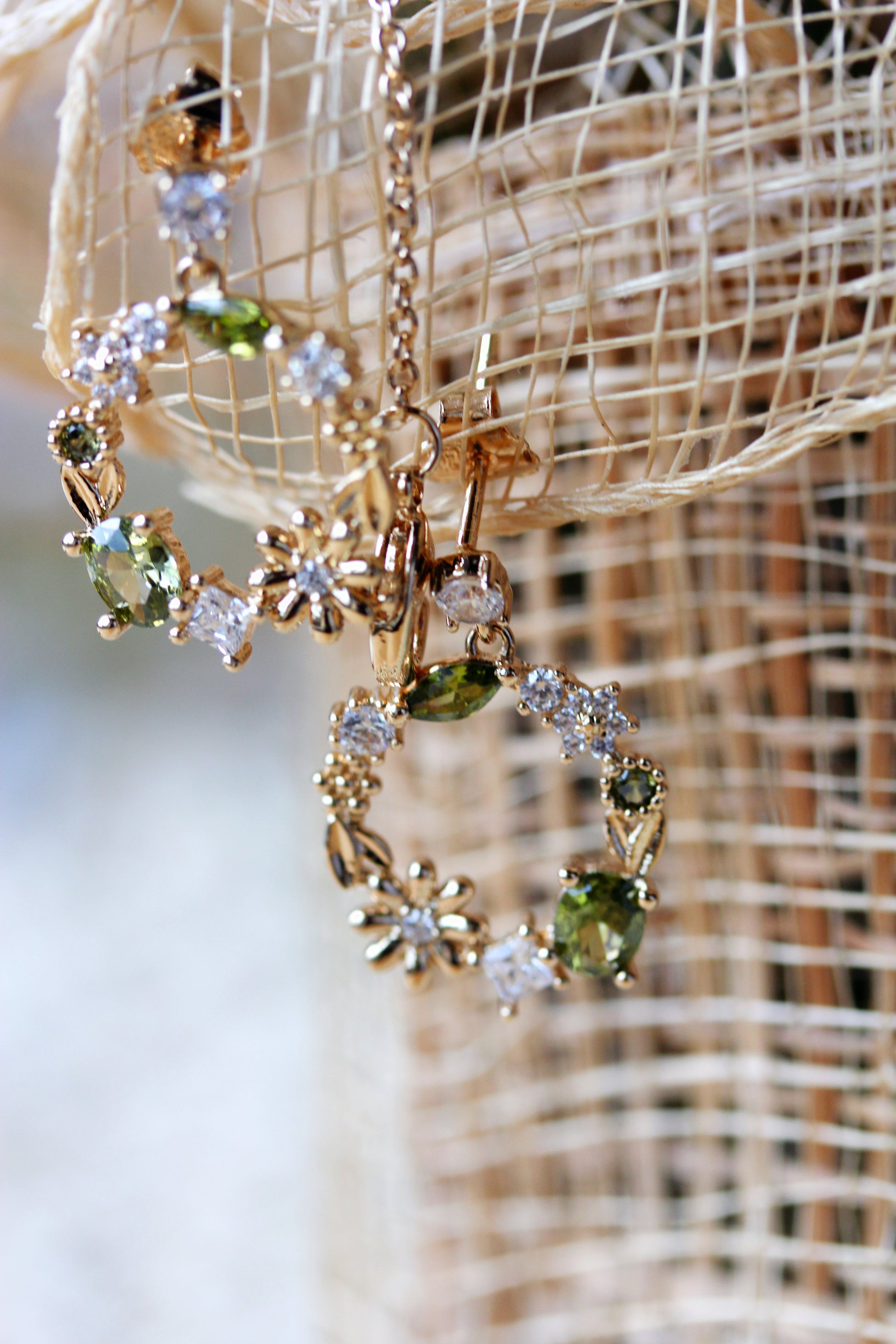 Boucles Jardin Fleuri Peridot PL-OR 750 3MIC