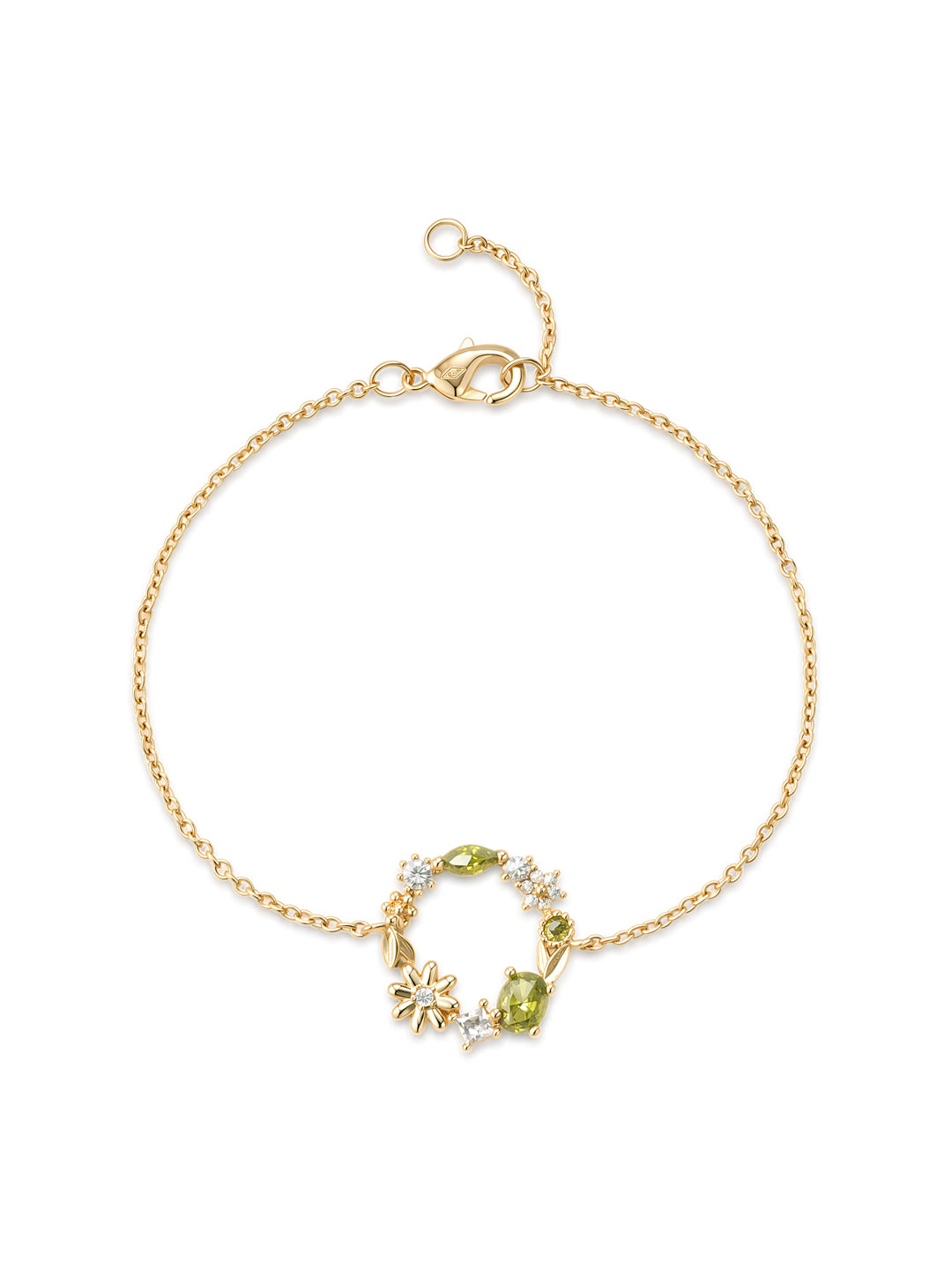 Bracelet  Jardin Fleuri Peridot PL-OR 750 3MIC