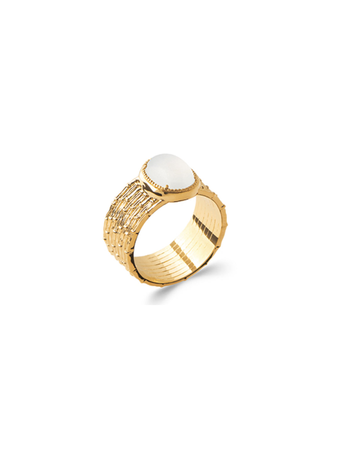 Bague Circle de Lune PL-OR 750 3MIC