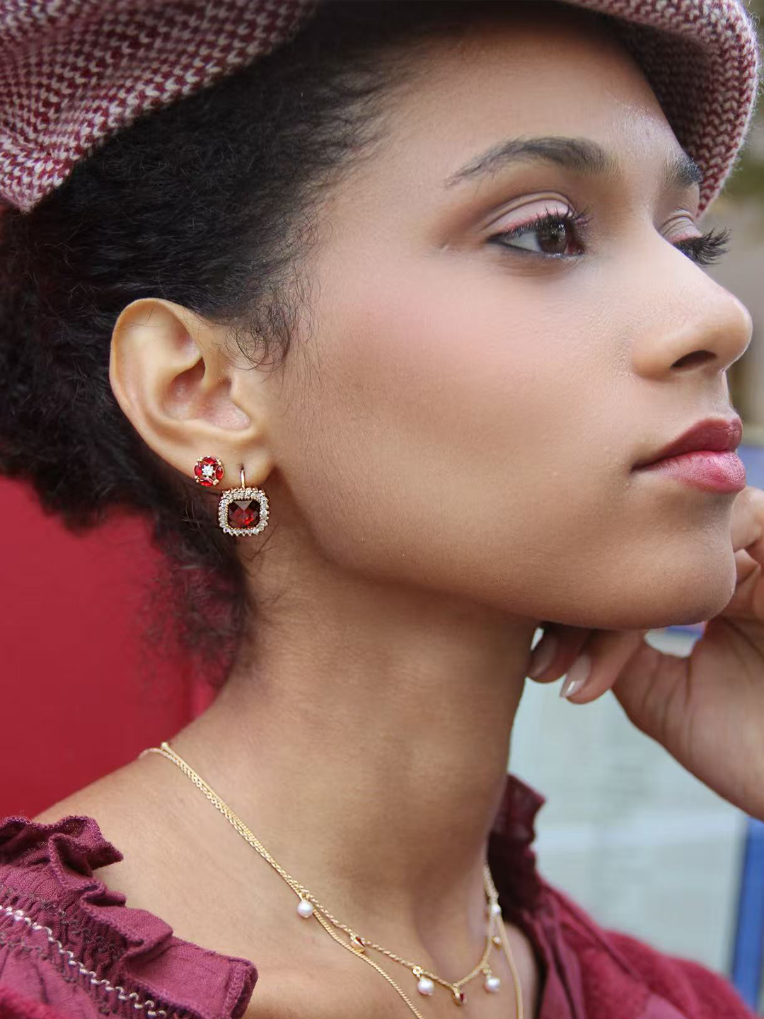 Boucles RUBY COIN PL-OR 750 3MIC