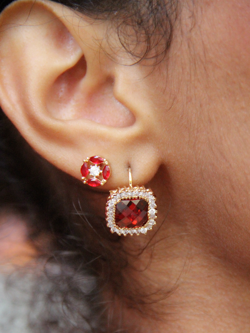 Boucles RUBY COIN PL-OR 750 3MIC