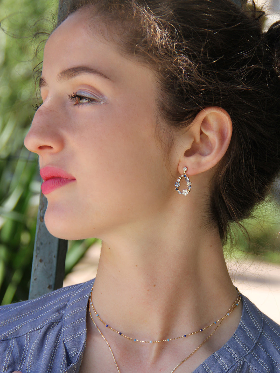Boucles JARDIN D'OCEANE PL-OR 750 3MIC