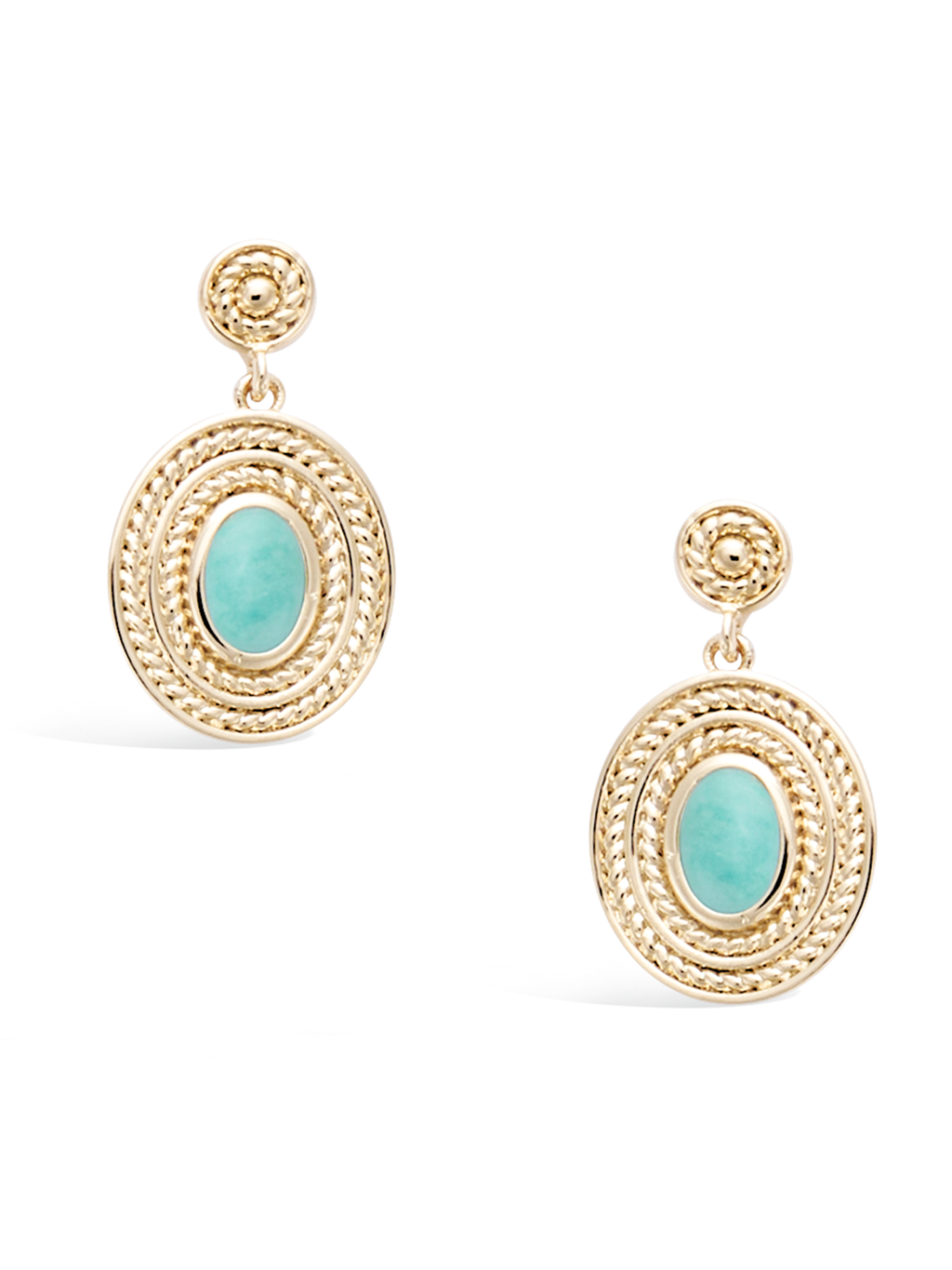 Boucles AMAZONIT TRESSE PL-OR 750 3MIC