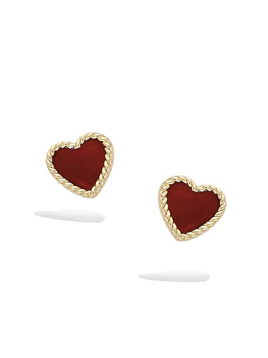 Boucles AGATE HEART PL-OR 750 3MIC