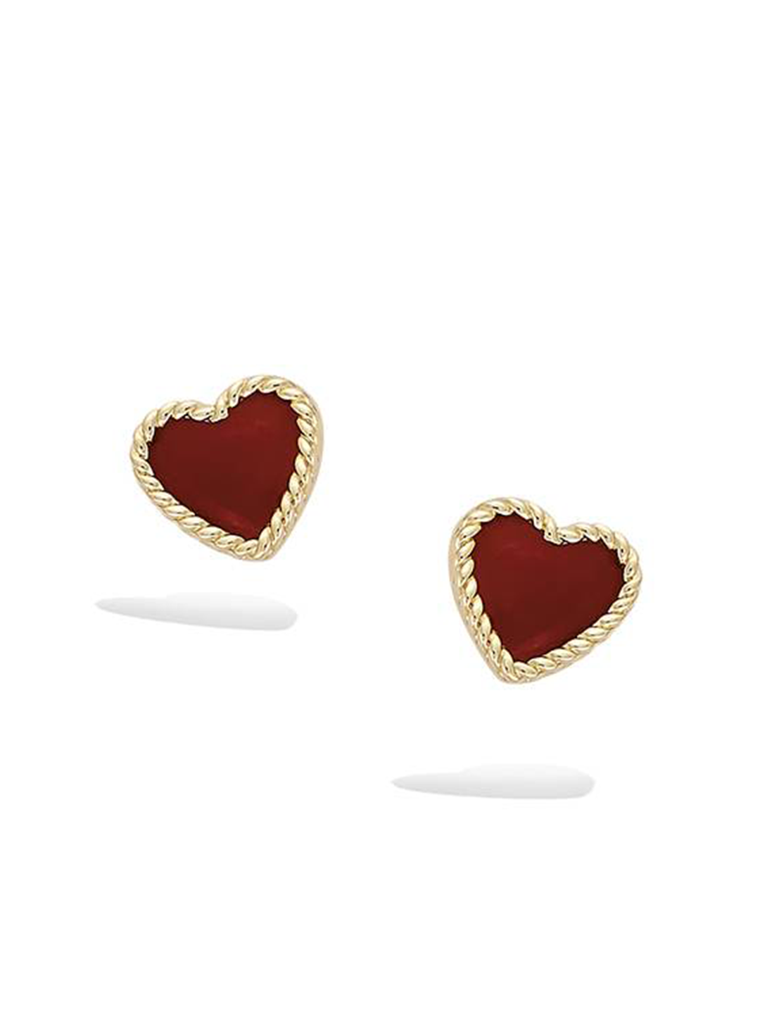 Boucles AGATE HEART PL-OR 750 3MIC