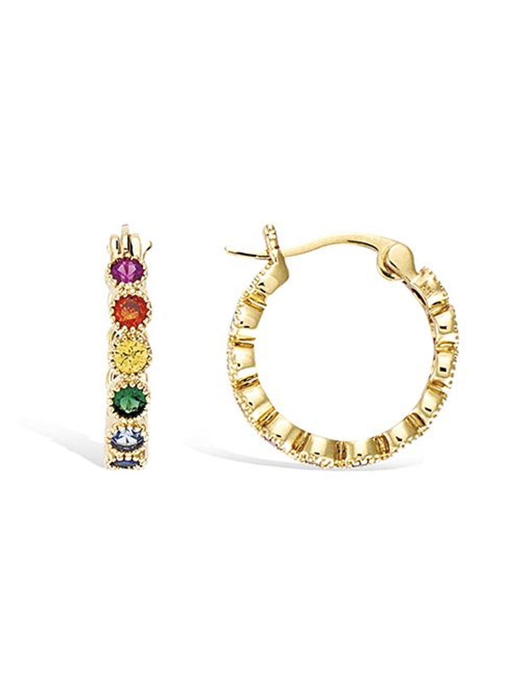 Boucles RAINBOW CIRCLE PL-OR 750 3MIC