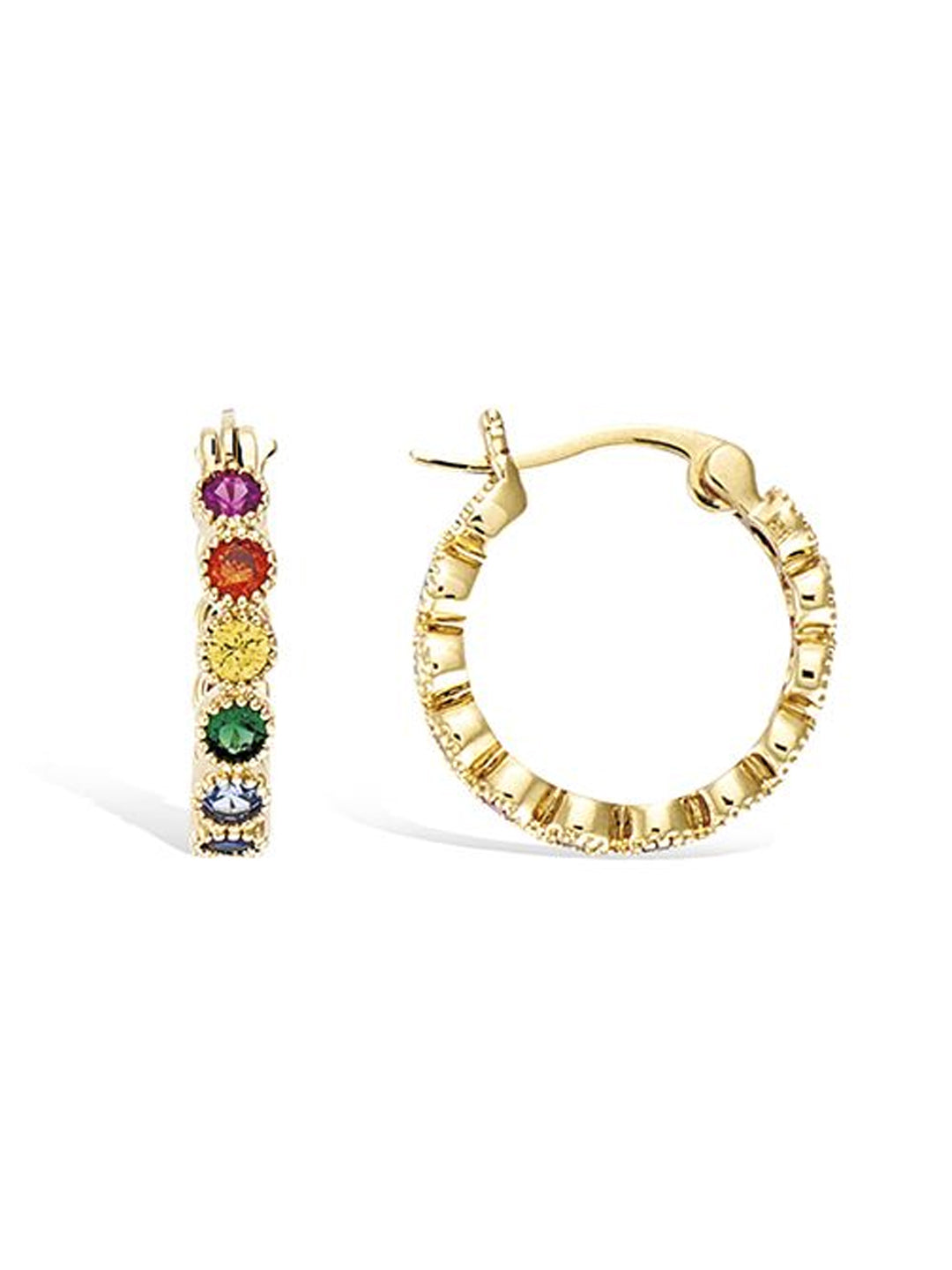 Boucles RAINBOW CIRCLE PL-OR 750 3MIC