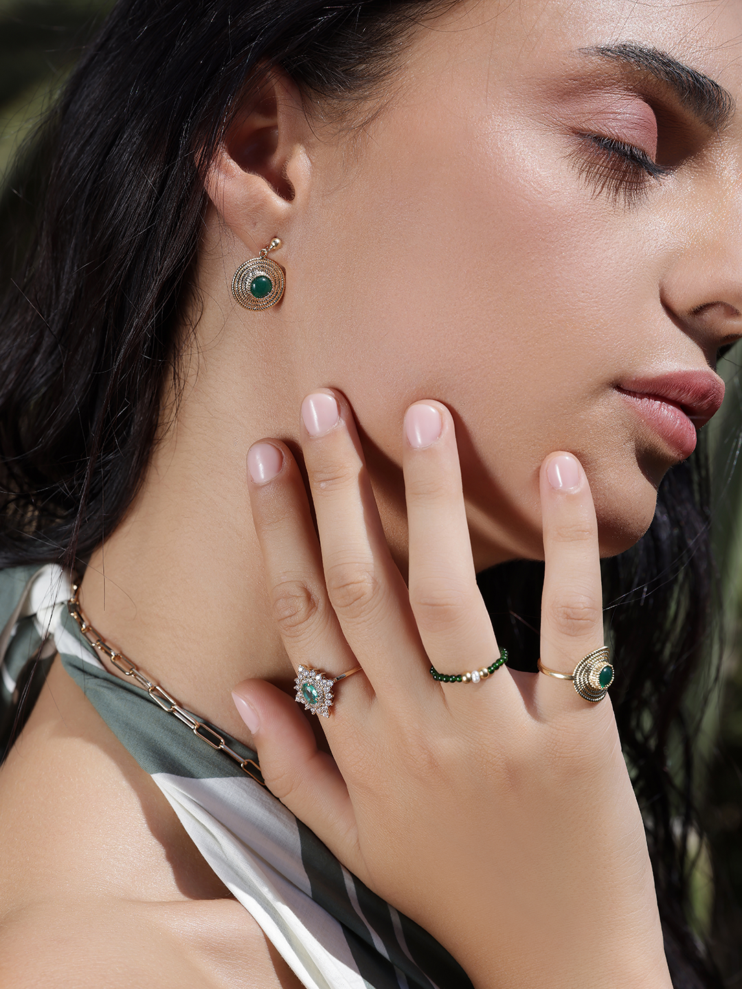 Boucles Boussole Vert PL-OR 750 3MIC