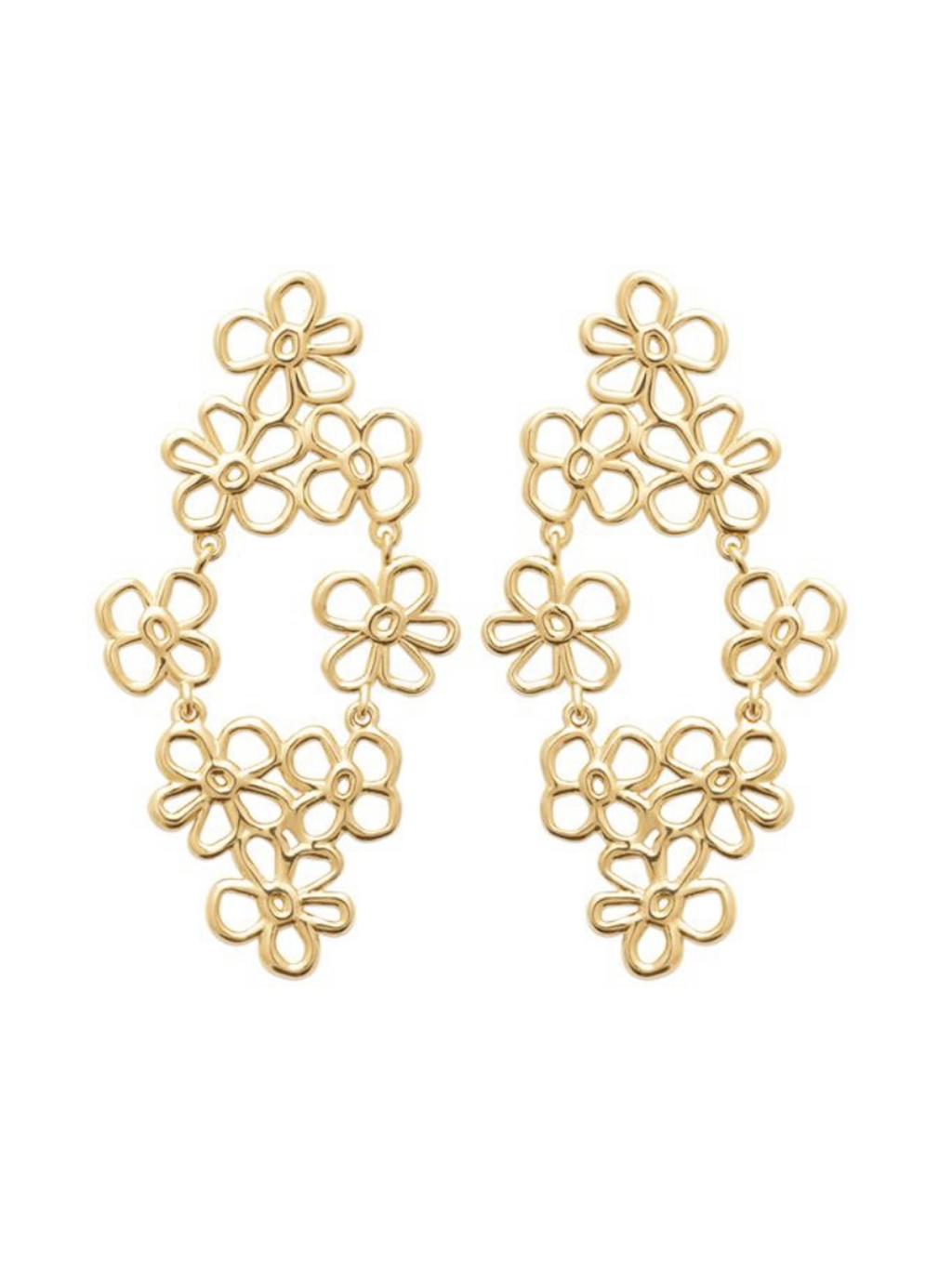 Boucles FILS DE FLEUR PL-OR 750 3MIC