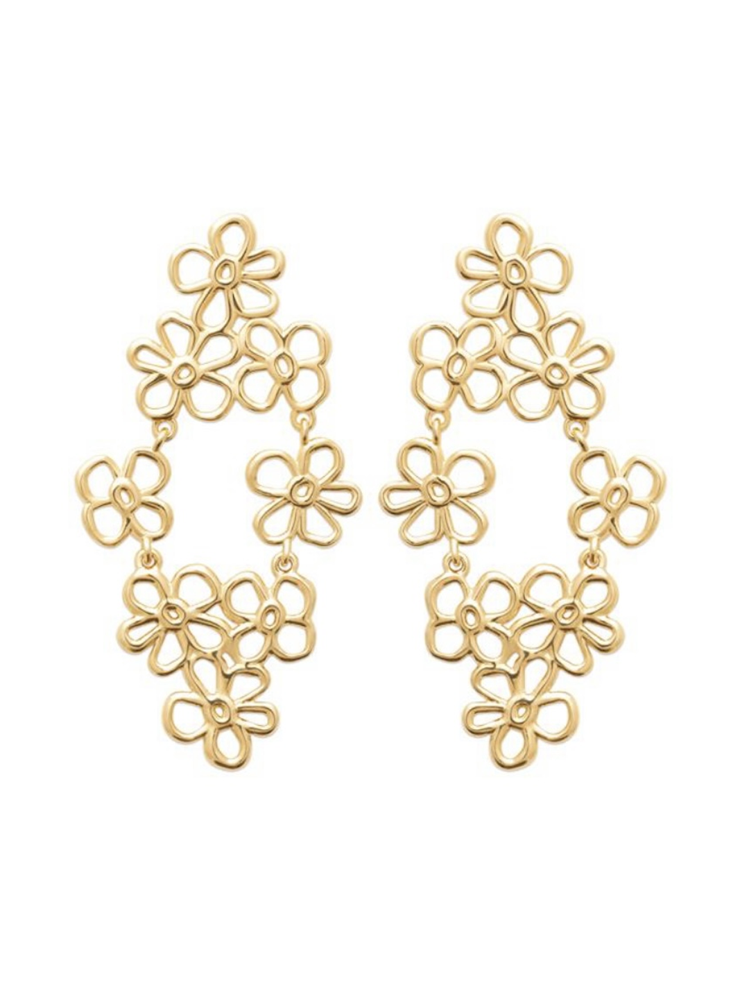 Boucles FILS DE FLEUR PL-OR 750 3MIC