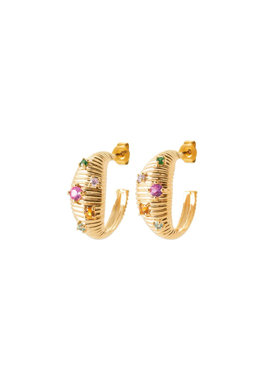Boucles JARDIN MULTI-COLOR PL-OR 750 3MIC