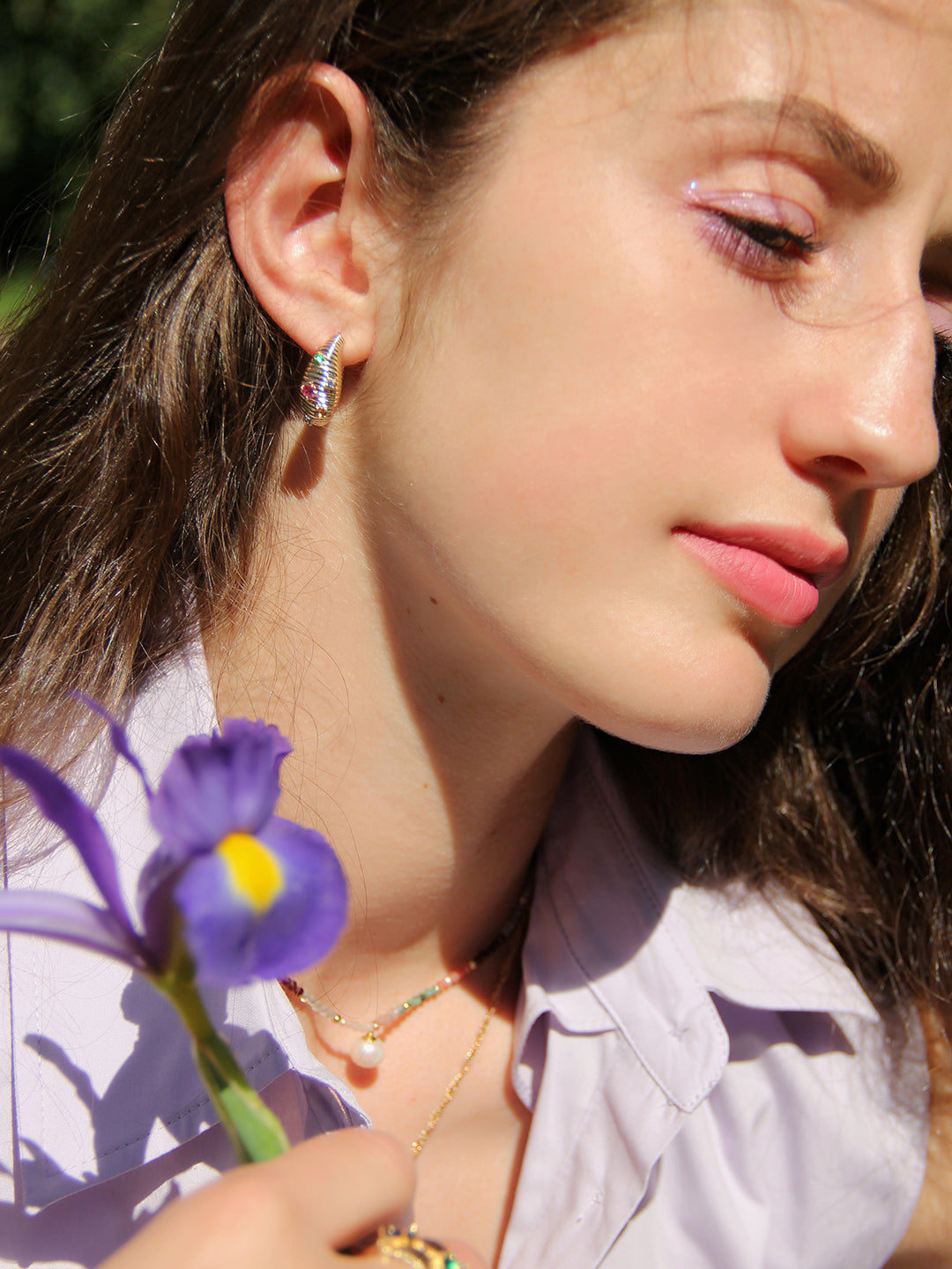 Boucles JARDIN MULTI-COLOR PL-OR 750 3MIC