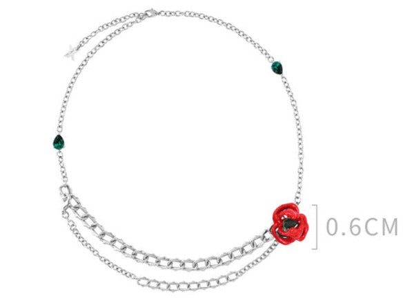 Collier Femme fantaisie qualité Atelier JFB Roses Epineuses