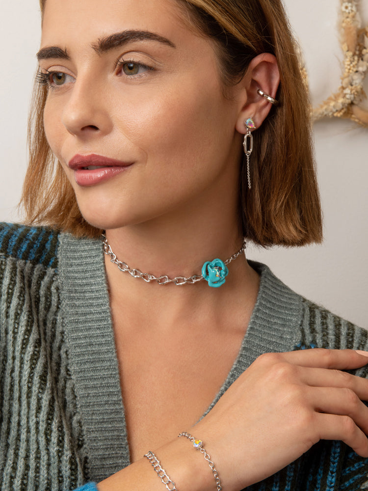 Collier Femme fantaisie qualité Atelier JFB Roses Epineuses