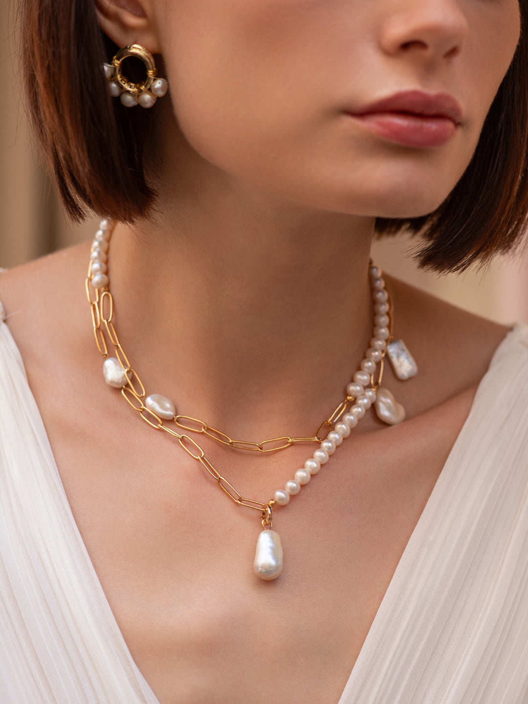 Sautoir PO en Perles Baroques Véritable