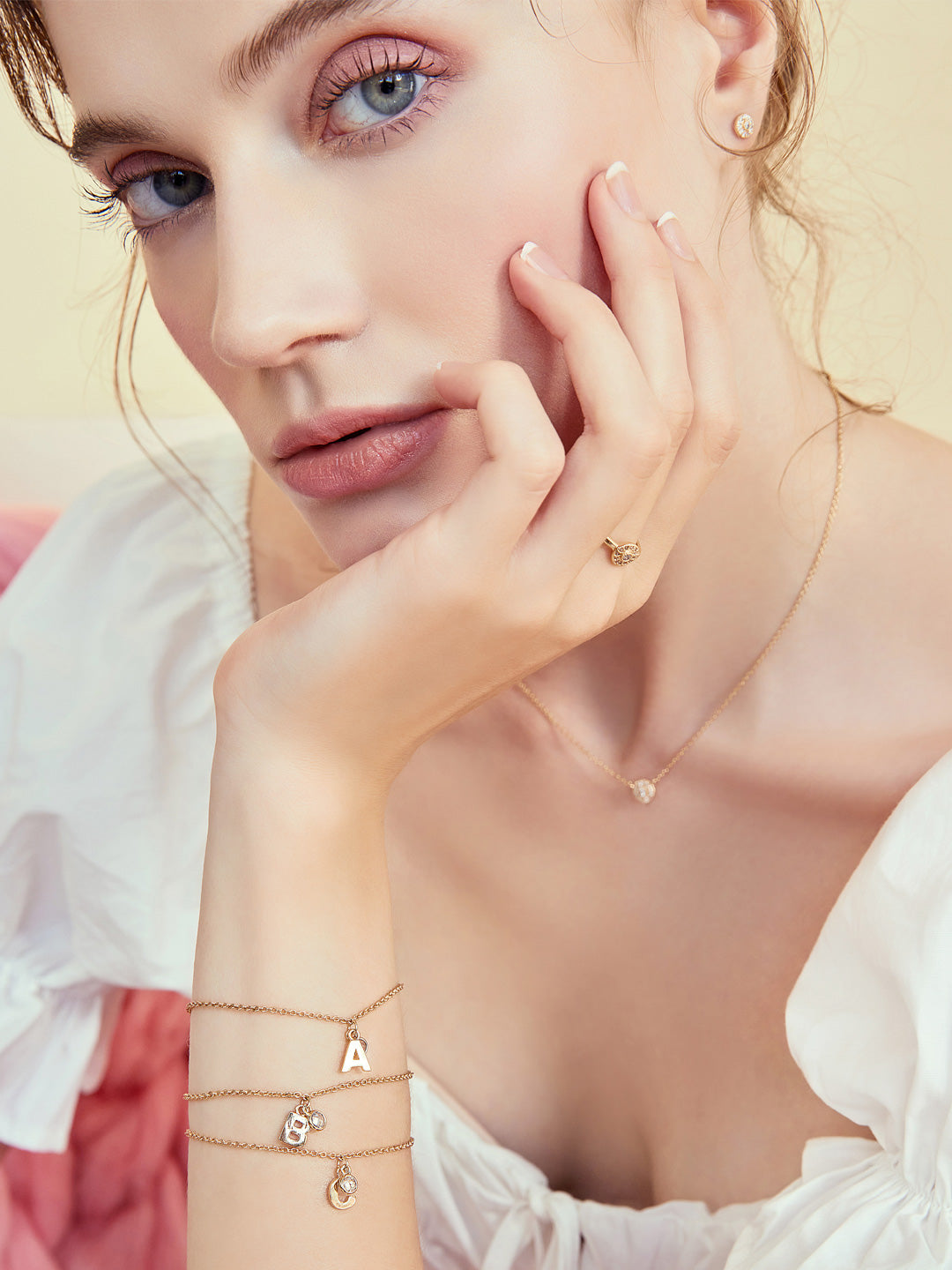 Bague PO Pavé oxydes blancs