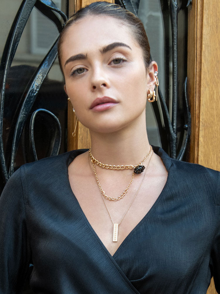 Collier Femme fantaisie qualité Atelier JFB Roses Epineuses
