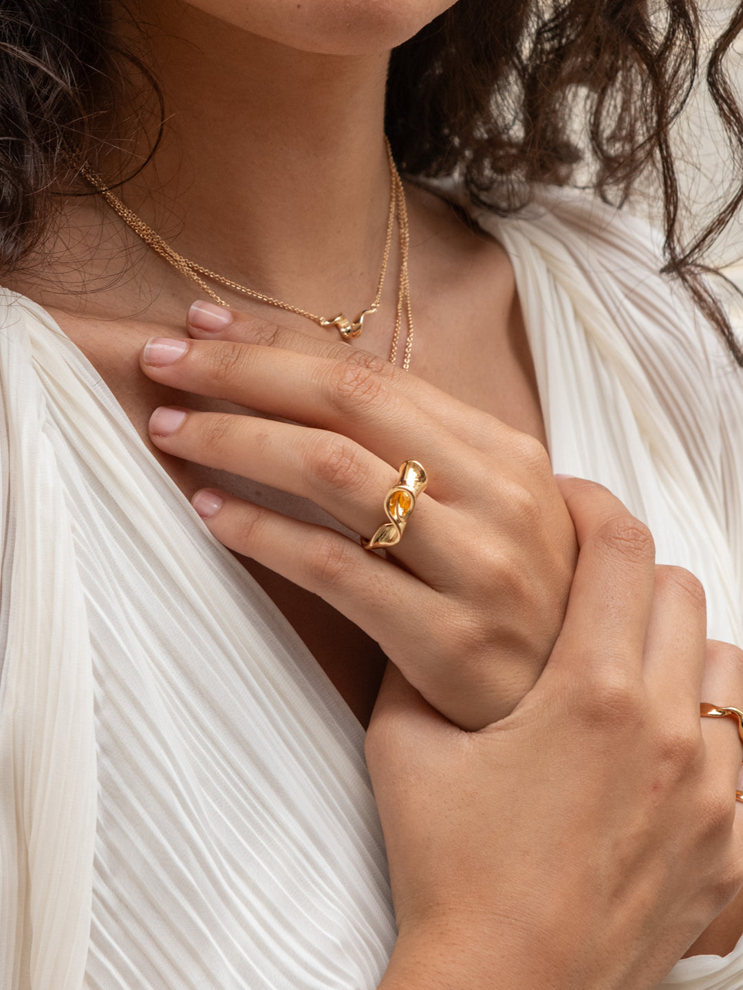 Bague Style Ruban Ondule PL-OR 750 3MIC
