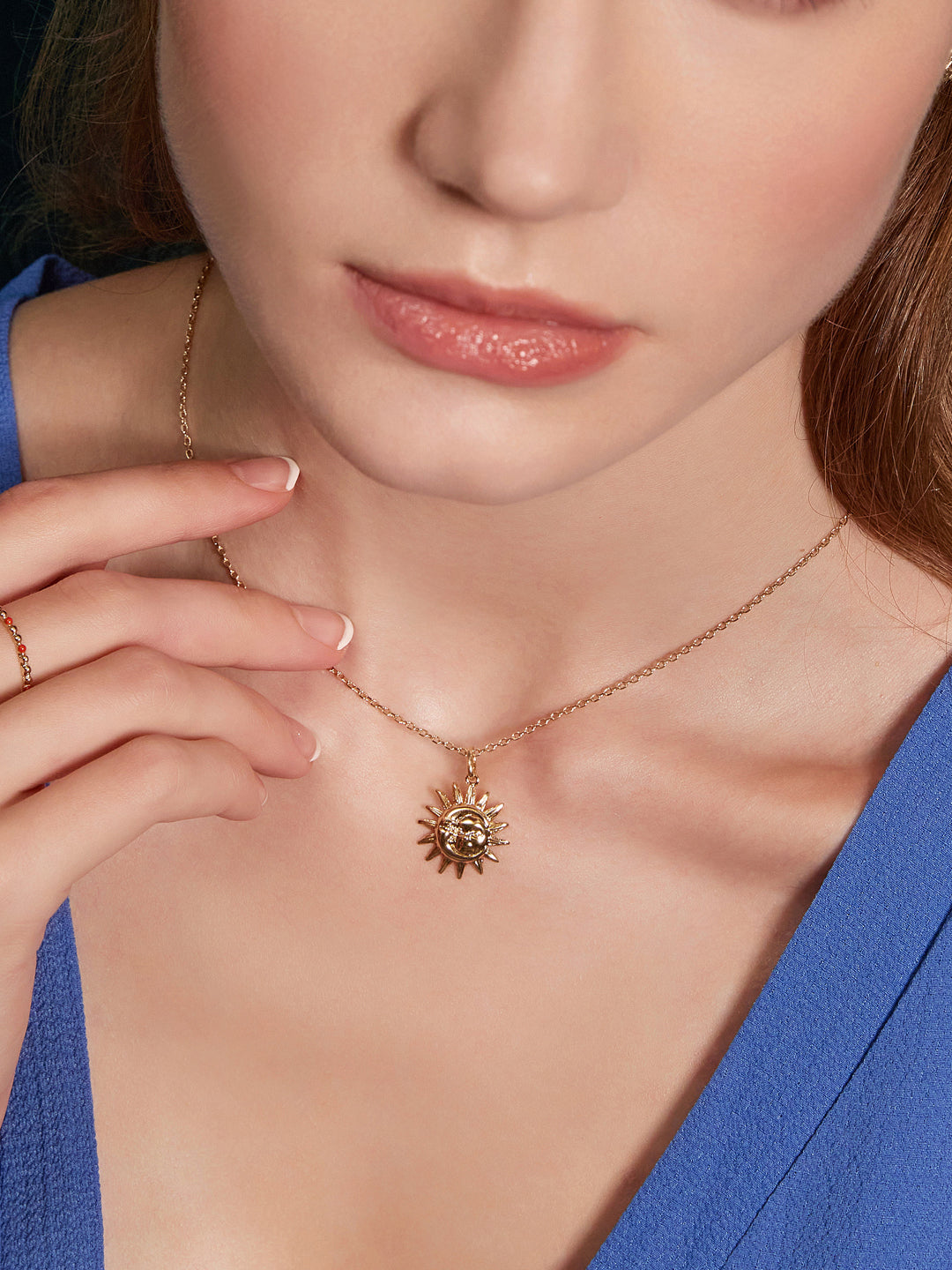 Pendentif SOLEIL&LUNE PL-OR 750 3MIC