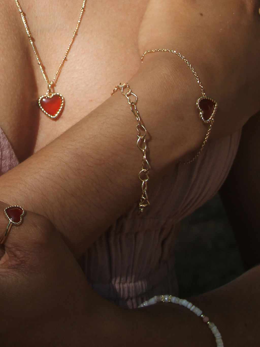 Bracelet LINK HEART PL-OR 750 3MIC