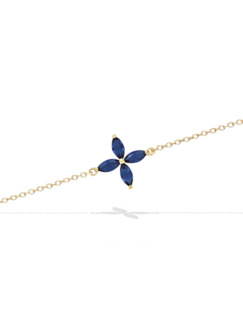 Bracelet Cross Flower PL-OR 750 3MIC