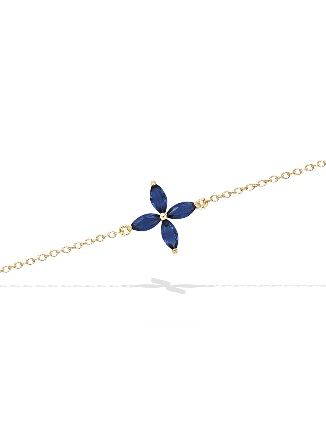 Bracelet Cross Flower PL-OR 750 3MIC